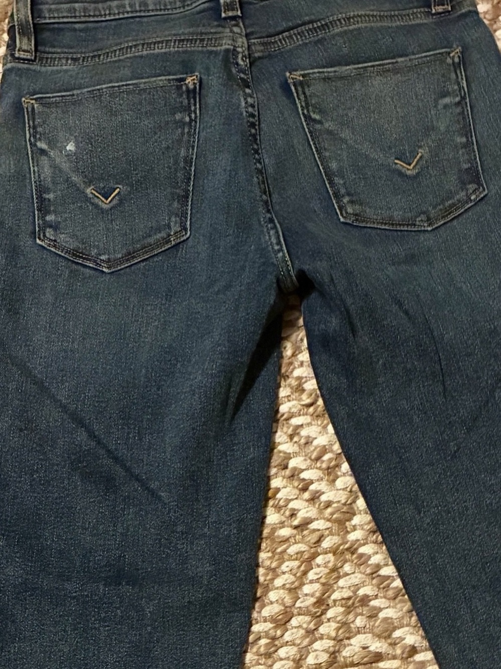 Hudson Nico Straight Skinny Jeans Blue Waist 25